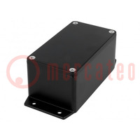 Enclosure: multipurpose; X: 65mm; Y: 115mm; Z: 55mm; aluminium; black