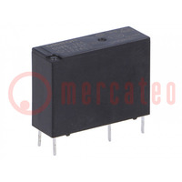 Relay: electromagnetic; SPST-NO; Ucoil: 12VDC; Icontacts max: 3A