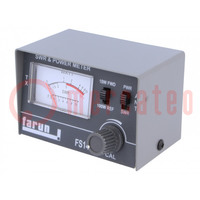 Meter: SWR; Range: 1,5÷150MHz,10W/100W