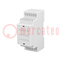 Enclosure: for DIN rail mounting; Y: 90mm; X: 35mm; Z: 62mm; ABS