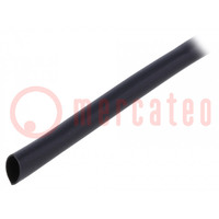 Insulating tube; PVC; black; -20÷125°C; Øint: 4.5mm; L: 10m; UL94V-0