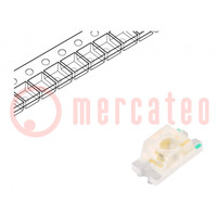 LED; SMD; 1206; red; 300÷600mcd; 3x1.5x1.4mm; 70°; 1.95÷2.5V; 20mA