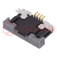 Connector: FFC/FPC; horizontal; PIN: 4; bottom contacts,ZIF; SMT