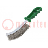 Brush; wire; stainless steel; plastic; 240mm