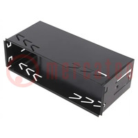 Car radio mounting half frame; 1 DIN; Blaupunkt; black