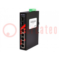 Switch PoE Ethernet; non gestibile; Numero di porti: 7; 48÷55VDC