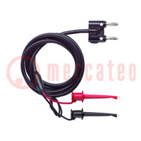 Cable de prueba; BNC enchufe,pinza de gancho x2; Utrab: 300V