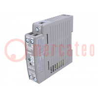 Power supply: switched-mode; for DIN rail; 30W; 12VDC; 2.5A; OUT: 1