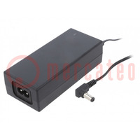 Power supply: switched-mode; 24VDC; 1.5A; Out: 5,5/2,5; 36W; 88.3%