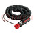 Cable alargador para mechero de coche; conductos; 8A; negro; 3m