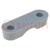 Screw mounted clamp; polyamide; grey; UL94V-2; Ømount.hole: 3mm