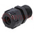 Cable gland; with long thread; M20; 1.5; IP68; polyamide; black