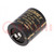 Capacitor: electrolytic; SNAP-IN; 10mF; 63VDC; Ø35x40mm; ±20%; 44mΩ