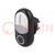Switch: double; 22mm; Stabl.pos: 1; white/black; M22-FLED,M22-LED