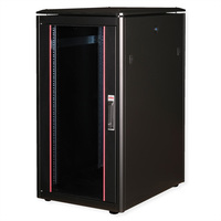 ROLINE 19-Zoll Netzwerkschrank Pro 22 HE, 600x800 BxT Glastür schwarz