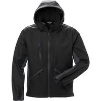Produktbild zu A-CODE férfi Windwear Soft Shell kapucnis dzseki fekete méret 48/50 (M)