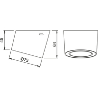 Skizze zu Unterbauleuchte UNIKA D-Motion WAVE 5er Set, schwarz