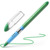 Kugelschreiber Slider Basic, Kappenmodell, M, grün, Schaftfarbe: transparent