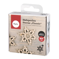 Verpackungsfoto: BP: Holzperlen Sterne Classic , 8cm ø