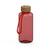 Artikelbild Drink bottle "Natural" clear-transparent incl. strap, 1.0 l, transparent-red/red