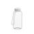 Artikelbild Drink bottle "Refresh" clear-transparent incl. strap, 0.7 l, transparent/white