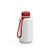 Artikelbild Drink bottle "Refresh" clear-transparent incl. strap, 0.7 l, white/red