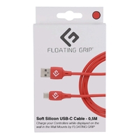 USB-C CABLE COVERED IN RED SOFT SILICON BY FLOATING GRIP (0,5M) (ELECTRONIC GAMES) 368060