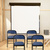 Konferenzstuhl / Besucherstuhl / Klappstuhl TUDELA PU blau hjh OFFICE