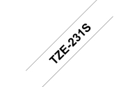 TZe-Schriftbandkassetten TZe-231S,schwarz auf weiß Bild1