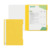 Plastik-Hefter Standard Recycled, A4, langes Beschriftungsfeld, PP, gelb