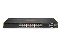 Aruba, a Hewlett Packard Enterprise company R8S89A hálózati kapcsoló Vezérelt 10G Ethernet (100/1000/10000) Ethernet-áramellátás (PoE) támogatása Fekete