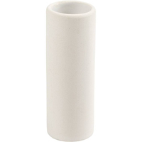 Creativ Company Vase Zylinderförmige Vase Terrakotta Weiß