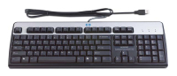 HP 382926-001 teclado USB QWERTY Inglés de EE. UU. Negro, Plata