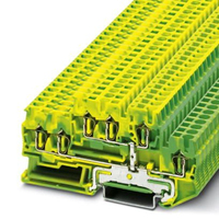 Phoenix Contact STTB 2.5-TWIN-PE blok zaciskowy Zielony, Żółty