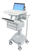 Ergotron SV44-1142-C multimedia cart/stand Aluminium, Grey, White Laptop