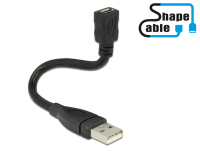 DeLOCK 0.15m, USB2.0-A/USB2.0 Micro-B USB Kabel 0,15 m USB A Micro-USB B Schwarz
