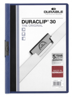 Durable Duraclip 30 protège documents Bleu, Transparent PVC