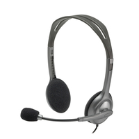 Logitech H111 Zestaw słuchawkowy Przewodowa Opaska na głowę Biuro/centrum telefoniczne Szary
