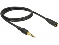 DeLOCK 85629 audio kábel 1 M 3.5mm Fekete