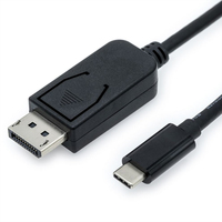 VALUE 11.99.5846 Videokabel-Adapter 2 m DisplayPort USB Typ-C Schwarz