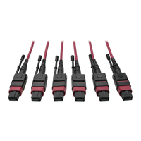 Tripp Lite N858-15M-3X8-MG kabel optyczny MTP OM4 Czarny, Purpurowy