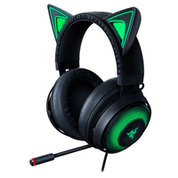 Razer Kraken Kitty Edition Zestaw słuchawkowy Przewodowa Opaska na głowę Gaming Czarny, Zielony