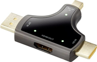 Renkforce RF-3846636 tussenstuk voor kabels DisplayPort + Mini DisplayPort + HDMI HDMI Zwart