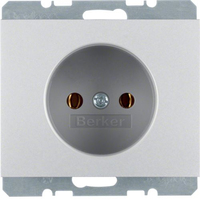 Berker 6167157003 wandcontactdoos Type F Aluminium