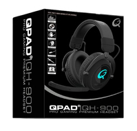QPAD QH900 hoofdtelefoon/headset Draadloos Hoofdband Gamen Bluetooth Zwart