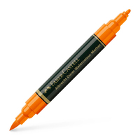 Faber-Castell PAP Dual Marker markeerstift 1 stuk(s) Borstelpunt Oranje
