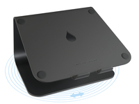 Rain Design mStand360 - drehbarer Aluminium Stand für MacBooks Notebooks bis 15 zoll Notebookstandaard Zwart 38,1 cm (15")