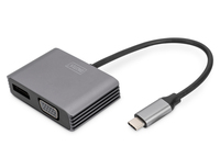 Digitus Adaptateur graphique USB Type-C™ 4K 2 en 1 Mini DisplayPort + VGA
