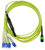 BlueOptics CBL-MPO12-4LC-SMF-5M-BO Glasvezel kabel MPO 4x LC G.657.A1 Geel