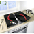 WENKO Hot Peperoni tabla de cocina para cortar Rectangular Plástico, Vidrio templado, Elastómero termoplástico (TPE) Negro, Rojo